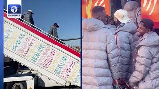 Super Eagles Touchdown In Marrakech Ahead Algeria Showdown + More | Sports Tonight